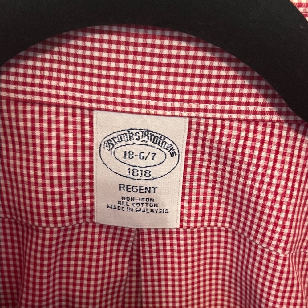 Brooks Brothers Red Checkered Dress Shirt - Picture 2 of 7